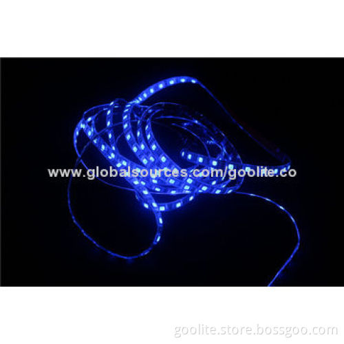 Waterproof IP68 12V DC 3528 SMD LED Colorful Flexible Strip Light , LEDs 60 Pieces/m